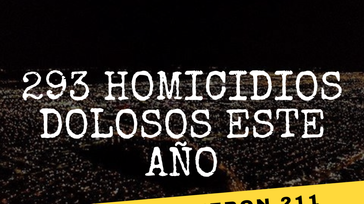Récord de homicidios dolosos en Mexicali durante el 2021.