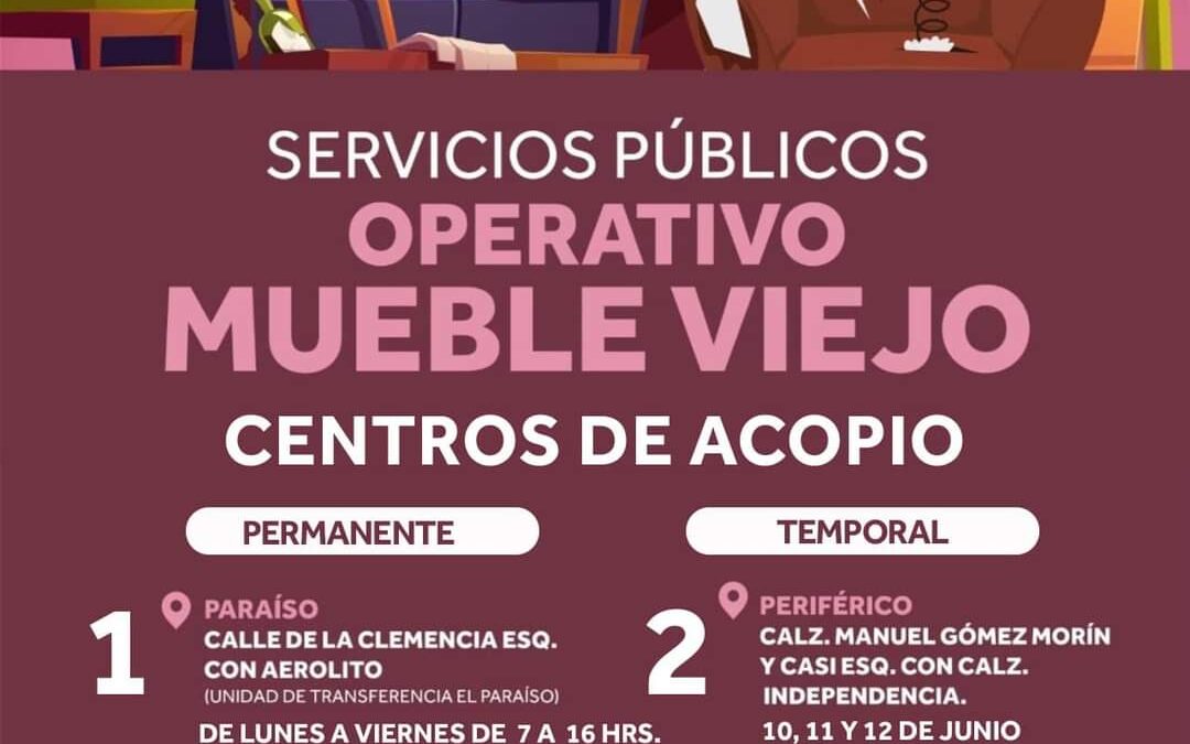 GOBIERNO DE MEXICALI INVITA A LA CIUDADANÍA A PARTICIPAR EN EL OPERATIVO MUEBLE VIEJO