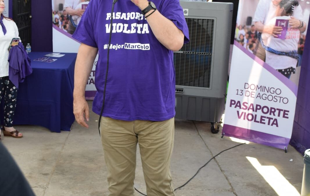 Inaugura Ebrard Casa Violeta en Mexicali; afirma ir arriba en las encuestas.