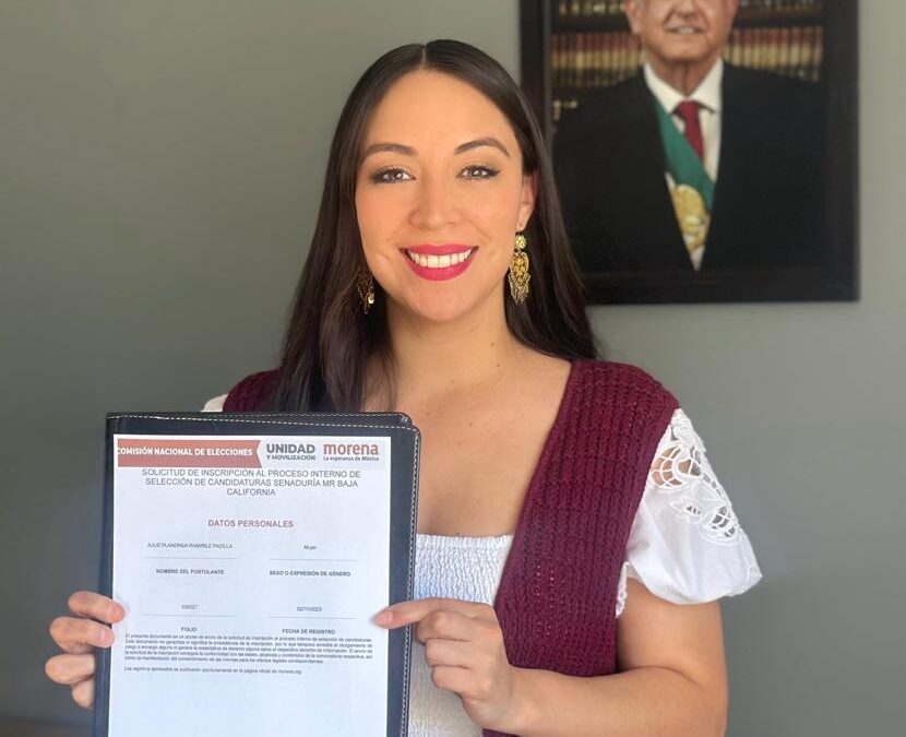 Se inscribe Julieta Ramírez para candidatura al Senado 
