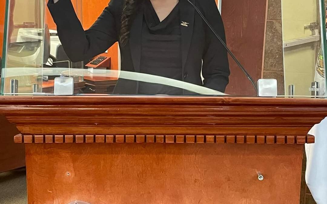 Daylin García regresa  como diputada para un trámite legal.
