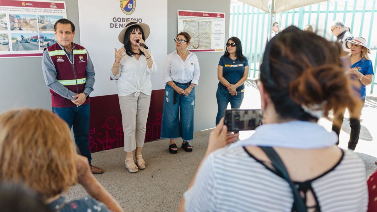 SUPERVISA NORMA BUSTAMANTE AVANCE DE LA REHABILITACIÓN DE CALZ. VILLA OBREGÓN  