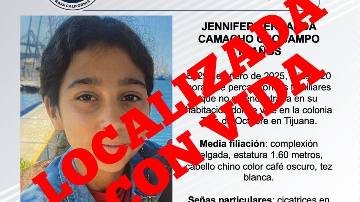 FGE EN COLABORACIÓN CON FISCALÍA DE PUEBLA, LOGRA EL RESCATE DE UNA MENOR REPORTADA COMO DESAPARECIDA EN TIJUANA