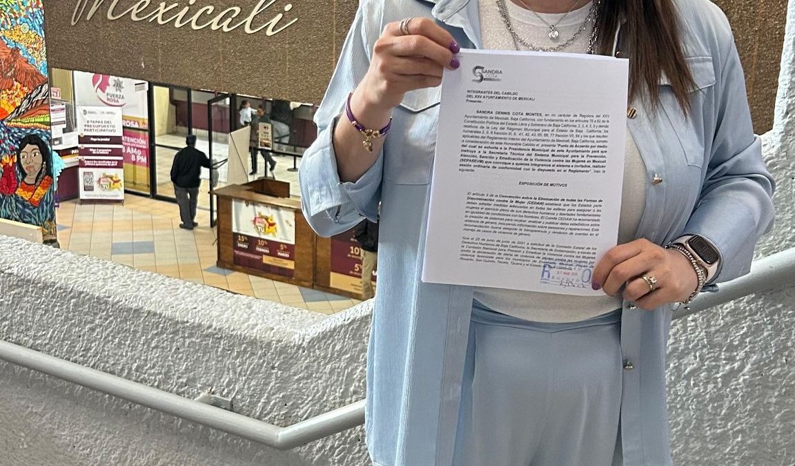 EXHORTA REGIDORA SANDRA COTA SE INSTALE EL SEPASEVM