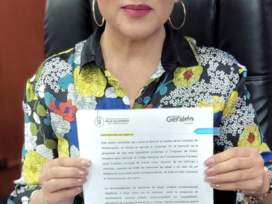 AVANZA INICIATIVA DIRIGIDA AL CONGRESO DE LA UNIÓN PARA EVITAR REVICTIMIZACIÓN DE MENORES EN PROCESOS JUDICIALES