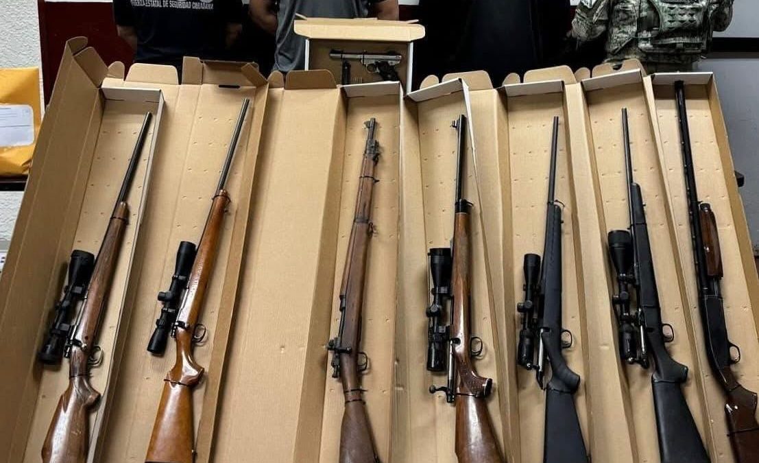 MÁS DE 340 ARMAS DE FUEGO DECOMISAS POR LA FESC EN EL 2025