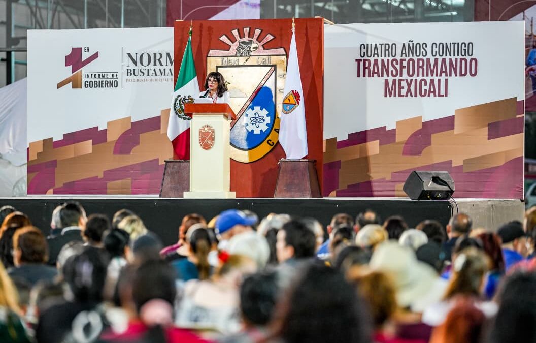 LA TRANSFORMACIÓN EN MEXICALI NO SE DETIENE”: NORMA BUSTAMANTE PRESENTA SU INFORME DE GOBIERNO EN LA ZONA PONIENTE