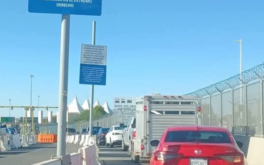 Superan los 2.1 millones los cruces fronterizos entre Mexicali y Calexico en agosto